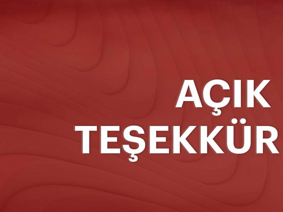 Açık Teşekkür