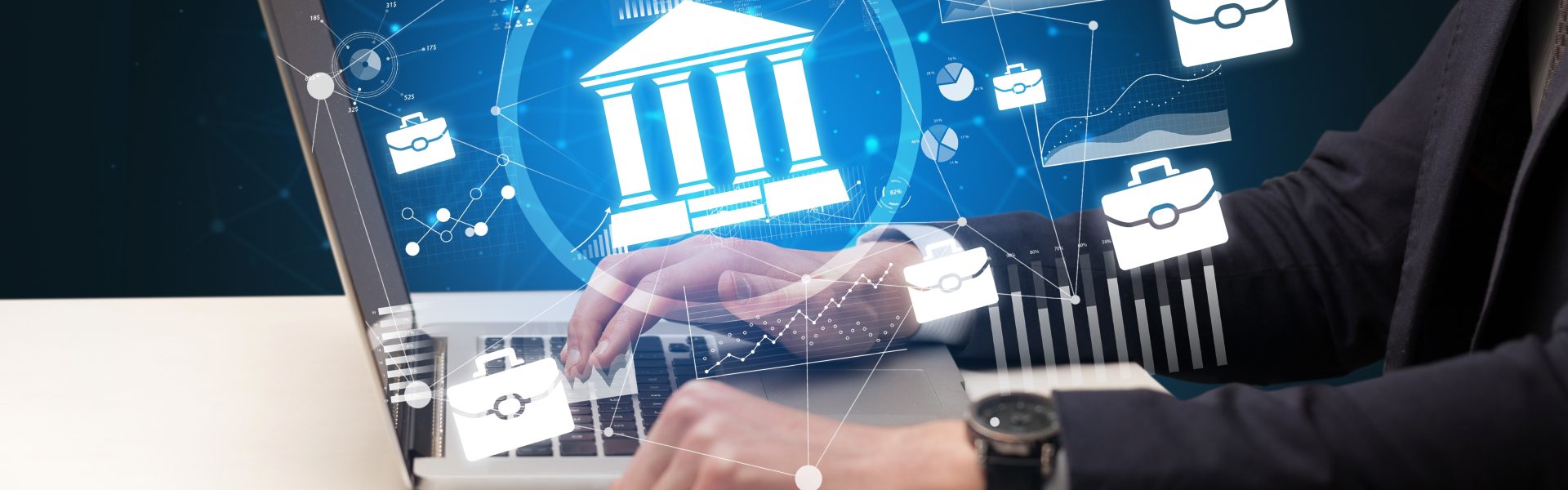 business,hand,working,on,laptop,,successful,business,concept