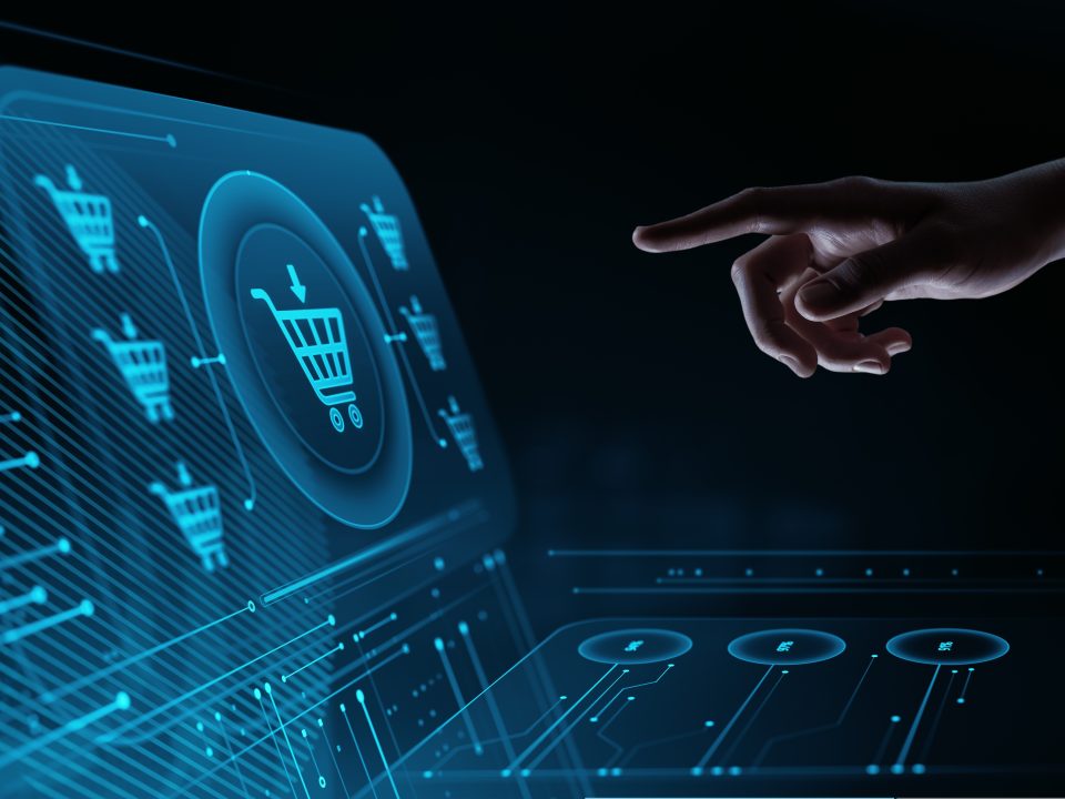 e commerce,and,digital,shop:,businessman,touch,add,to,cart,icon.